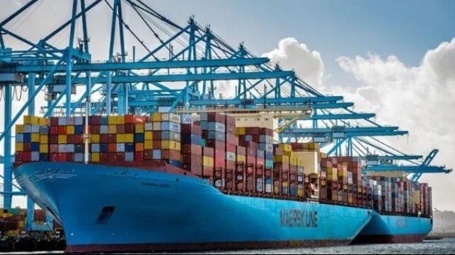 Maersk profit forecast and slowing container volume growth