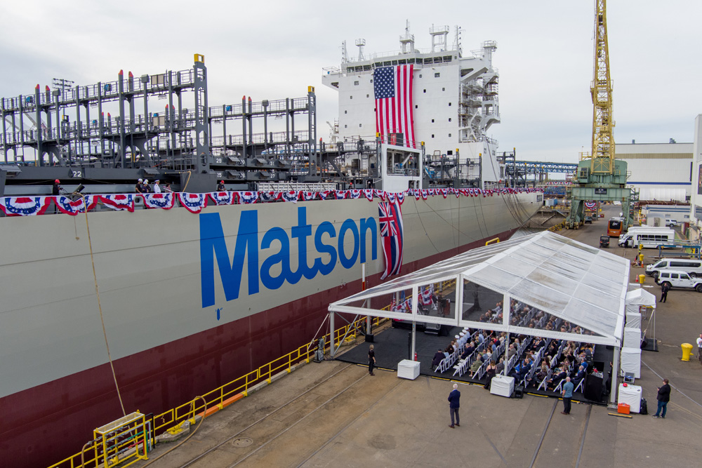 Matson containership christened