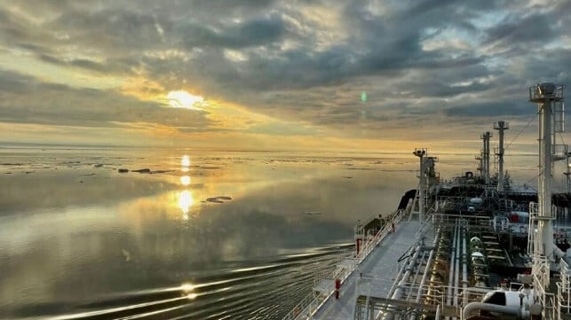 LNG carrier on Northern Sea Route