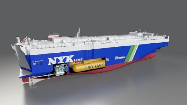 LNG-fueled car carrier to be built in China