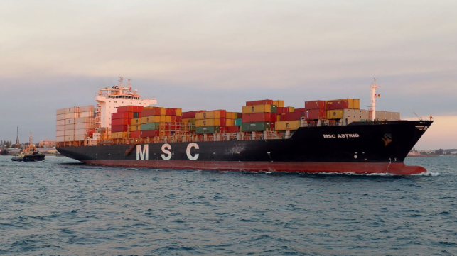 MSC astrid container ship