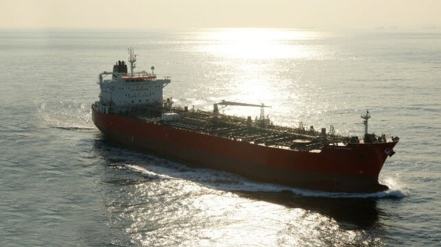 tanker at sea