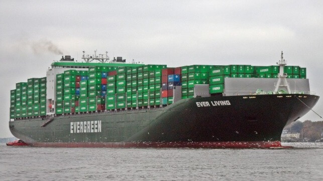 Evergreen containership