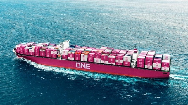 ONE container ship