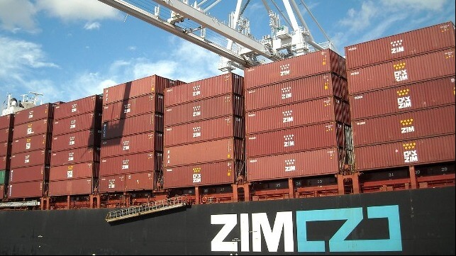hold fire on Zim containership