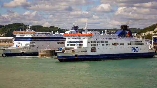 P&O ferries at berth in Dover (P&O)