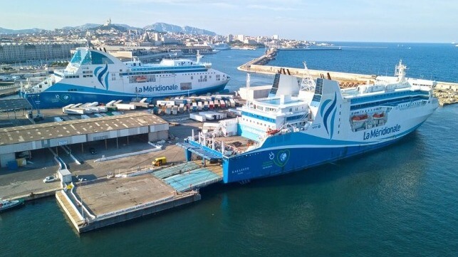 Ferries Piana and Kalliste at Marseille