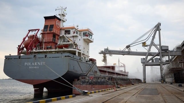 bulker loading grain in Ukraine