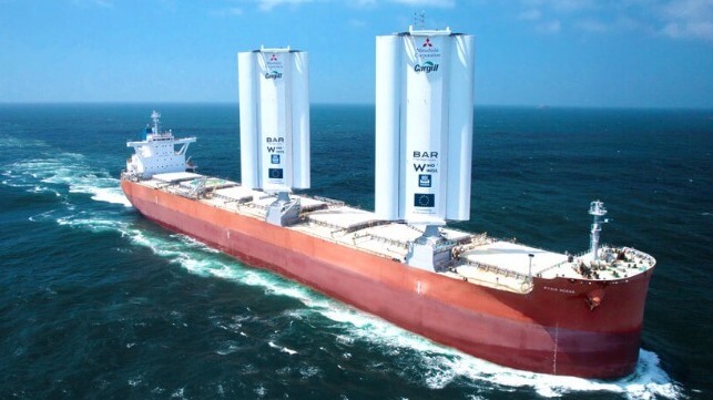 bulker with sails