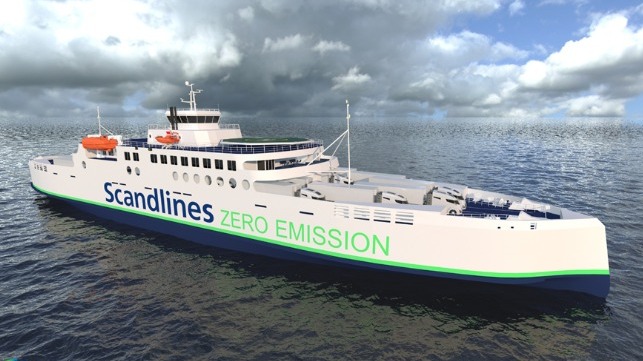 battery powered hybrid ro-pax ferry 