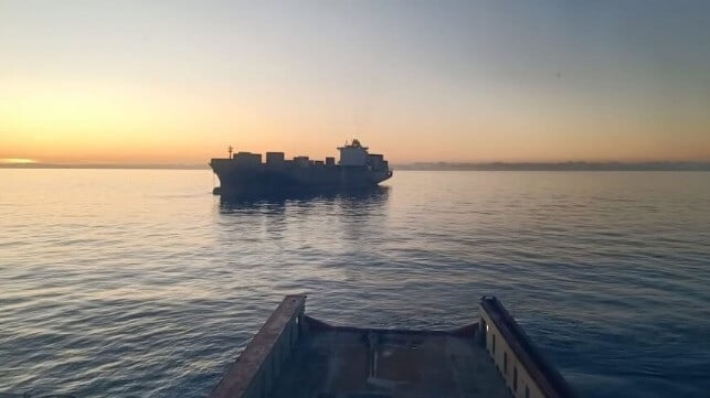 rescue of disabled containership