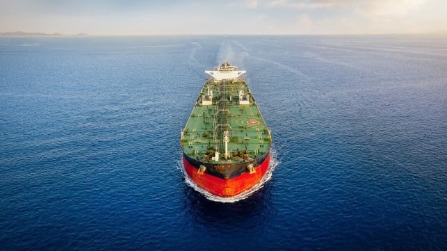 tanker at sea