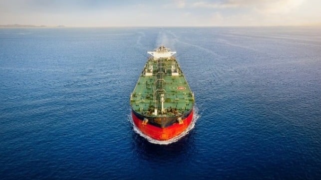 tanker at sea
