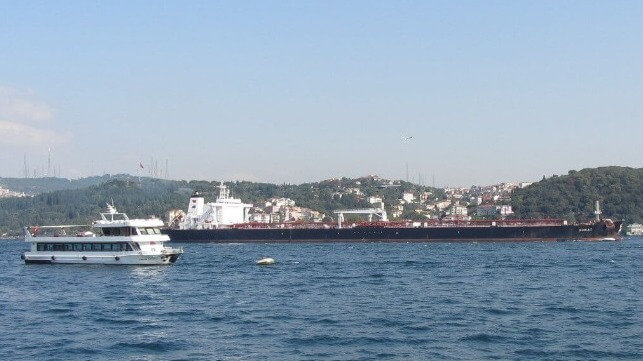 Tanker in the Bosporus