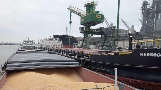 UDP grain vessels unloading in Constanta Feb 2024