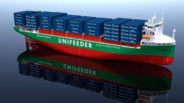 methanol-fueled feeder containership