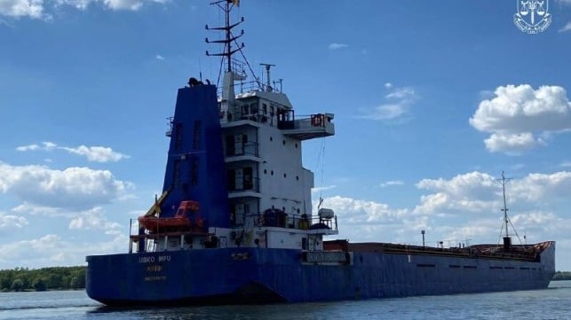 cargo ship detained in Ukraine