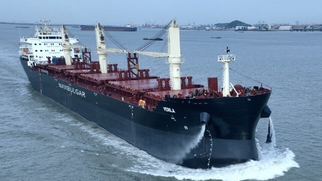cocaine seized from bulker