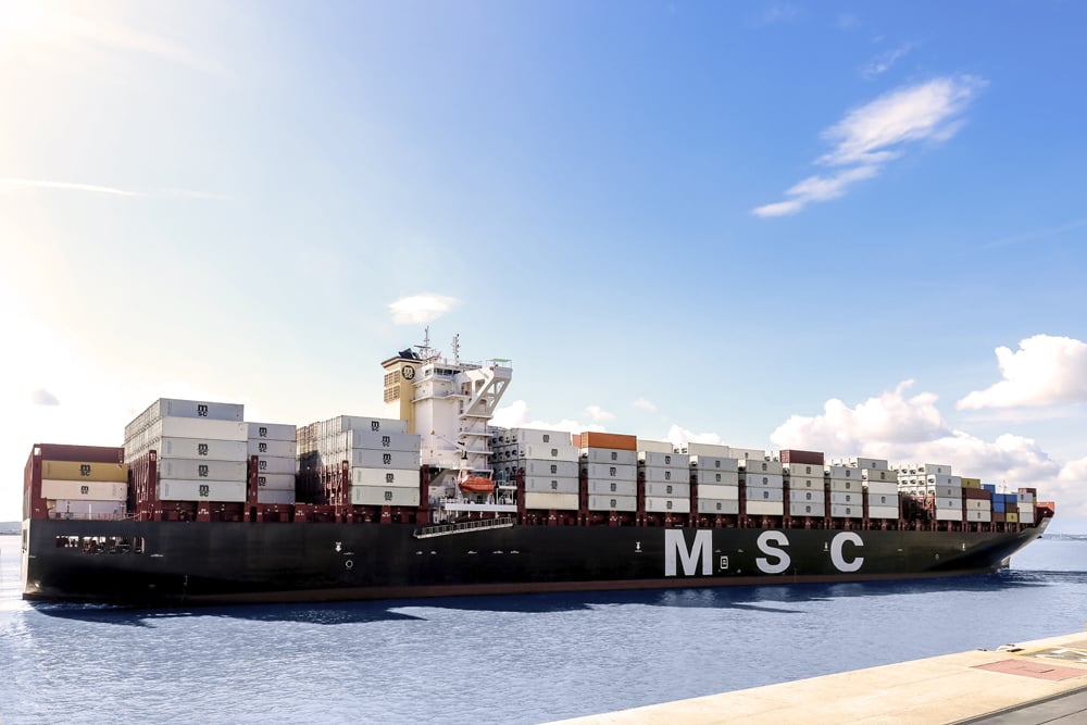 MSC containership