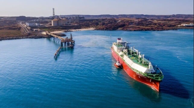 LNG from Australia delivered to Europe