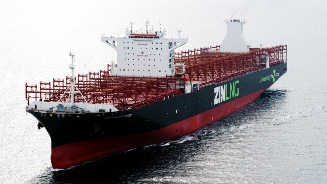 Zim LNG containership