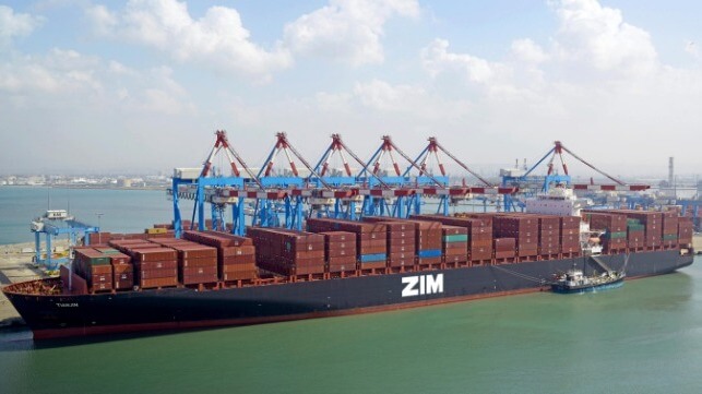 Zim container ship