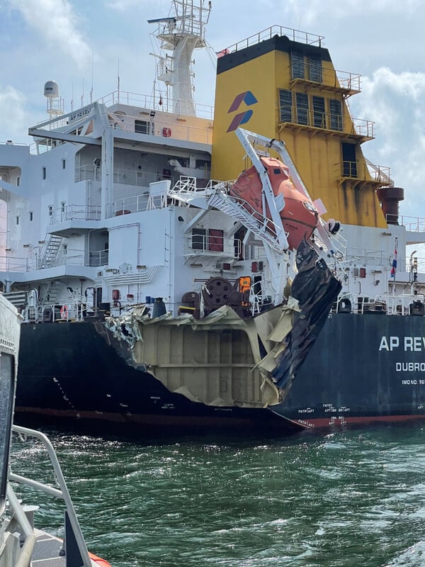 Photos: USCG Releases Images of Significant Damage in Texas Collision