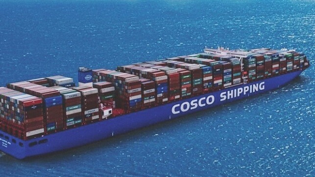 China COSCO boxship