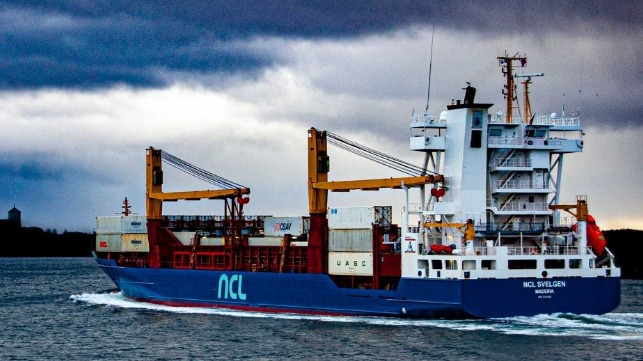 NCL svelgel container ship