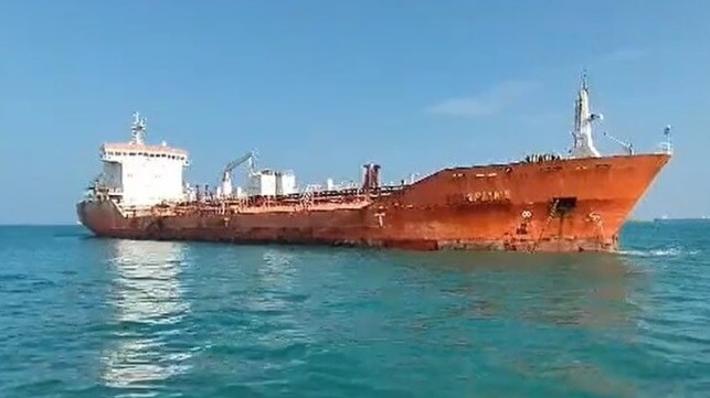 tasnim news photo of a tanker