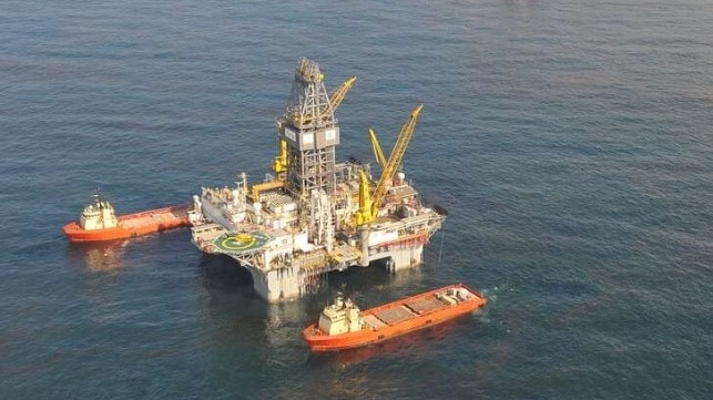 Rig in the Gulf of Mexico