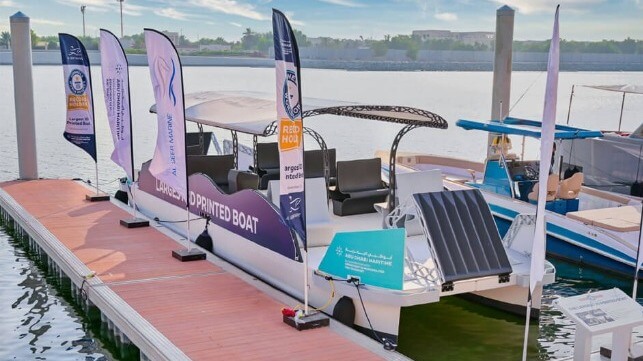 Abu Dhabi firms print the most important water taxi on this planet utilizing 3D know-how