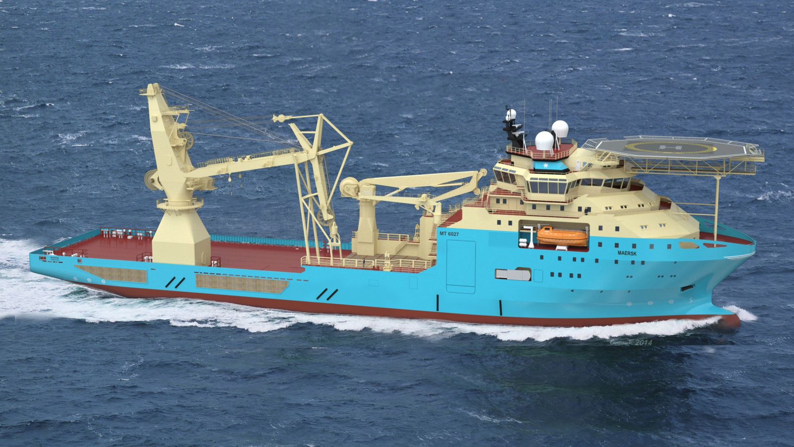 Maersk subsea support vessel