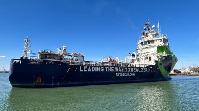 ammonia-fueled PSV arrives in Southampton