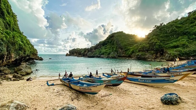 Indonesian fishing boats