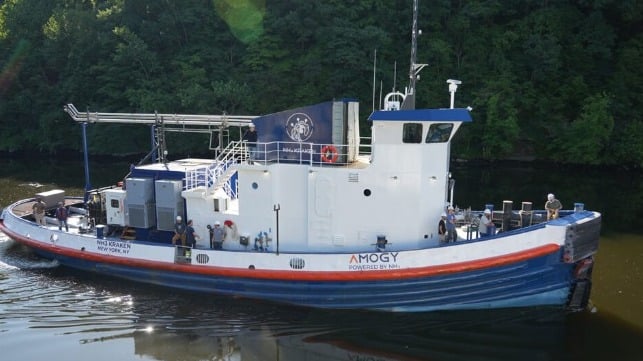 Amogy's ammonia-powered demonstration tug (Amogy)