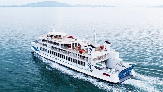 ferry equipped for autonomous navigation