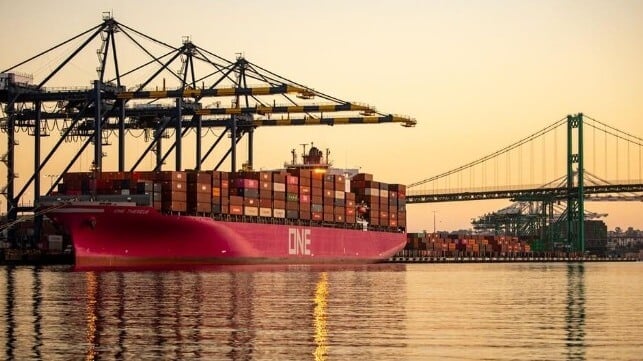 Port of LA boxship