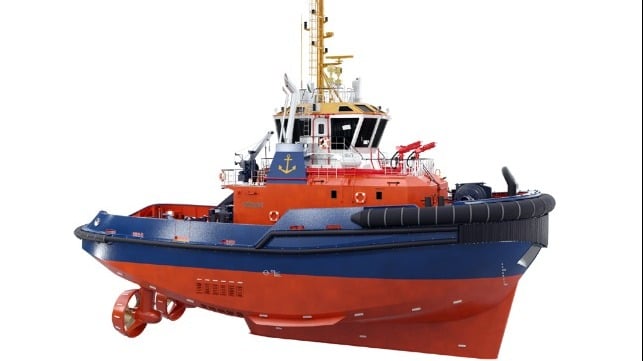 New Port of Aarhus tug fitted with SCHOTTEL Rudder propellers and mechanical hybrid solution