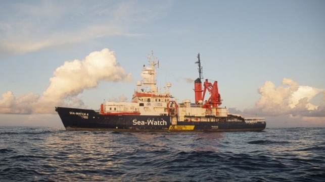 Libyan patrol boat is heard threatening refuee operations of NGO in Mediterranean 