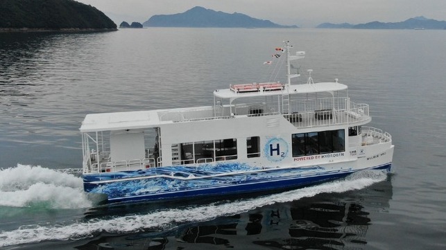 hydrogen fueled passenger ferry in Japan 