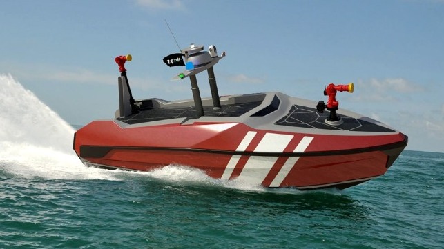unmanned fireboat