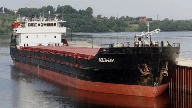 Soviet era cargo ship