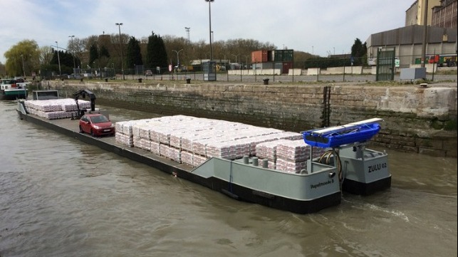 hydrogen powered lallet barge planned for France