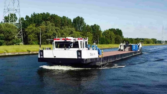 autonomous demonstration on Belgian inland waterway