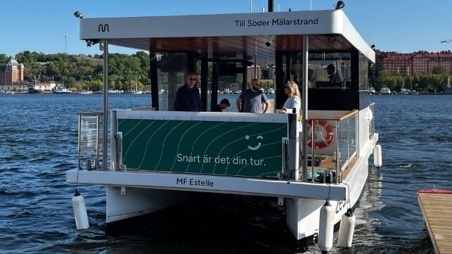 Zeabuz ferry in Stockholm