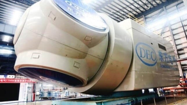 large floating wind turbine
