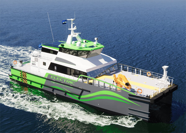 Damen Proposes Vessel-to-Vessel Charging for Offshore Wind Farm CTVs