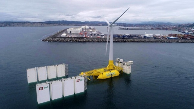 Aerogeneradores marinos flotantes lanzados en España para proyecto piloto