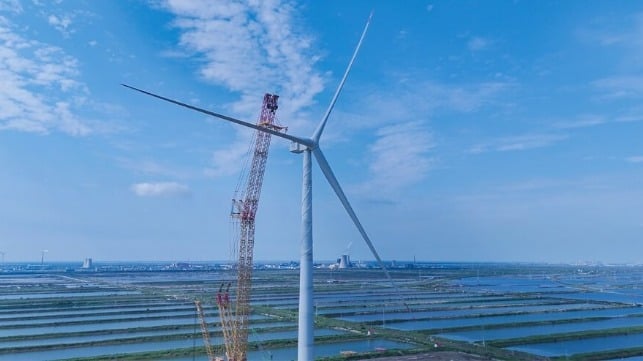large wind turbine for testing